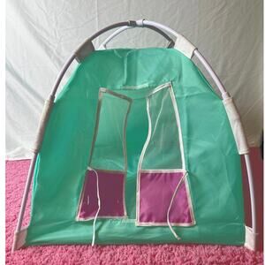 Our Generation 18” Doll Camping Tent Pop-up Mesh Window DoorFloor Fits‎ American